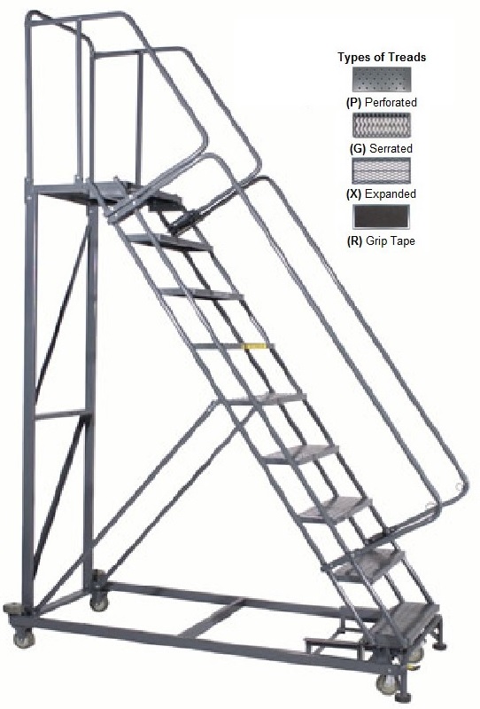 Details about   LFI PRo K2 5-12 Tread Lightweight Industrial Heavy Duty Aluminium Shelf Ladder 